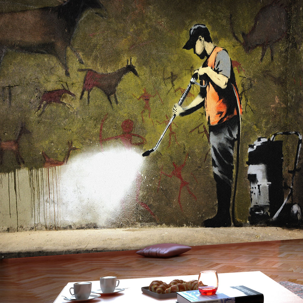 Papier Peint Panoramique Banksy - Cave Painting