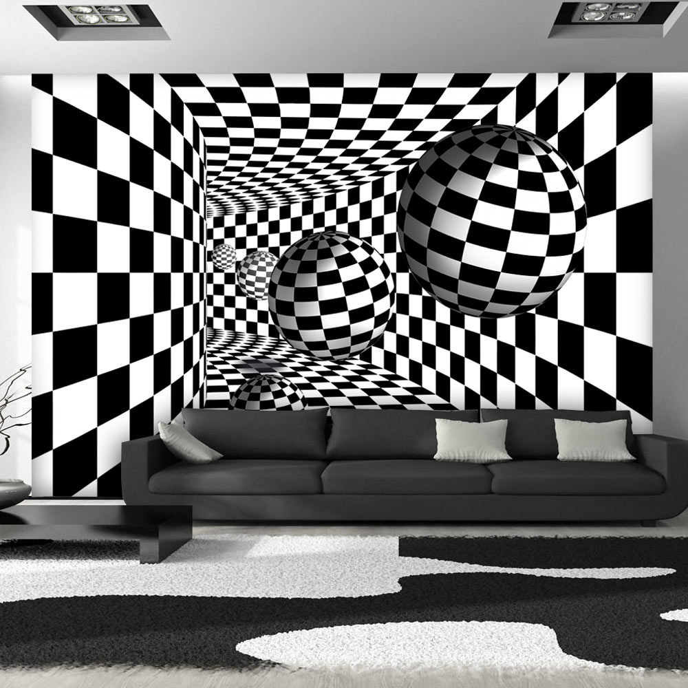 Papier Peint Panoramique Black & White Corridor
