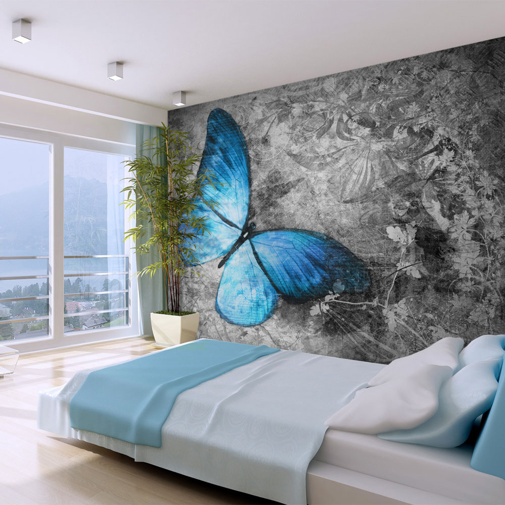 Papier Peint Panoramique Blue butterfly