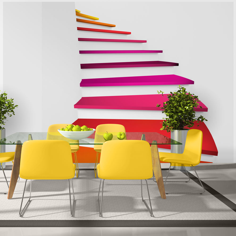 Papier Peint Panoramique Colorful stairs