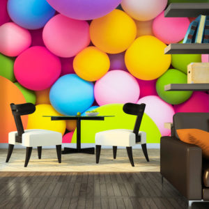 Papier Peint Panoramique Colourful Balls