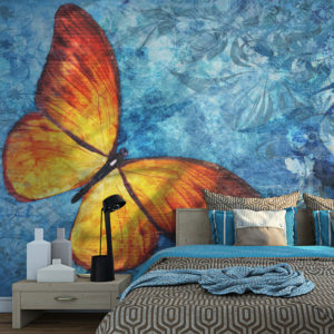 Papier Peint Panoramique Fiery butterfly