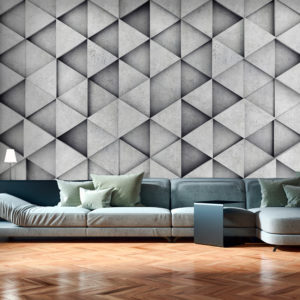 Papier Peint Panoramique Grey Triangles