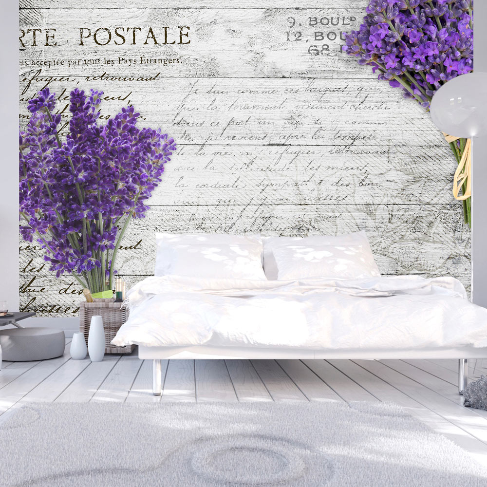 Papier peint adhésif - Lavender postcard