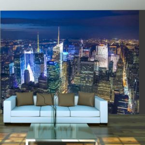 Papier Peint Panoramique Manhattan - nuit