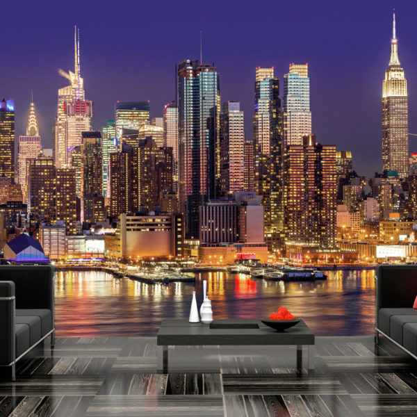 Papier Peint Panoramique NYC: Night City