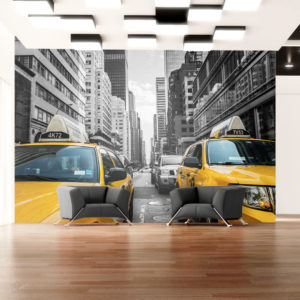 Papier Peint Panoramique New York taxi