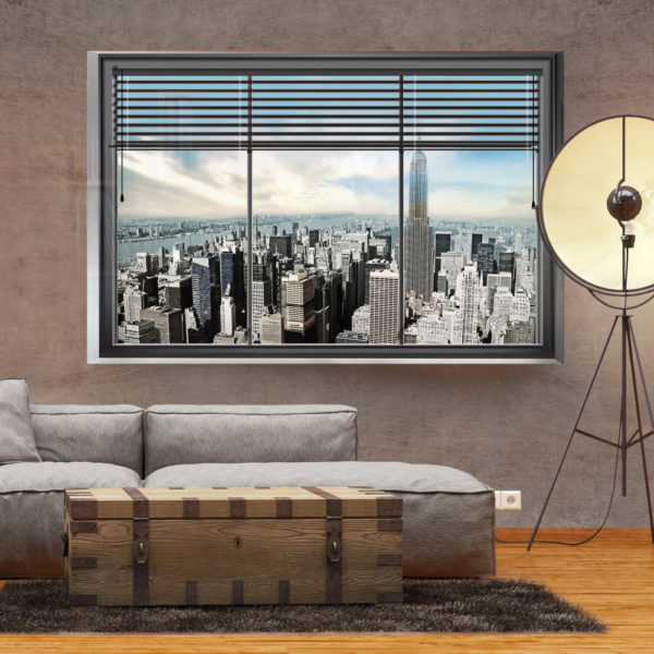 Papier Peint Panoramique New York window