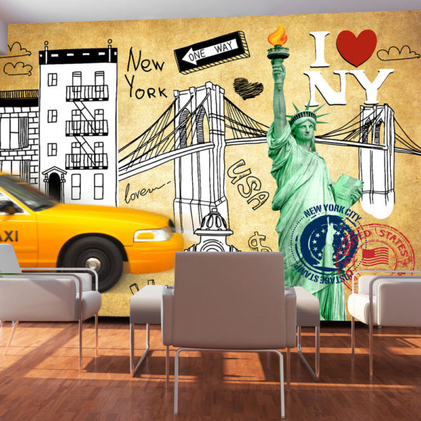 Papier Peint Panoramique One way - New York