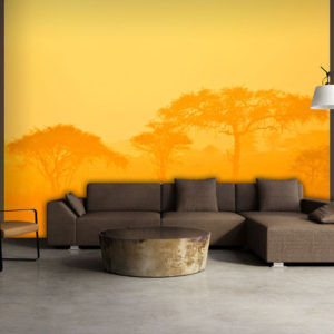 Papier Peint Panoramique Orange savanna