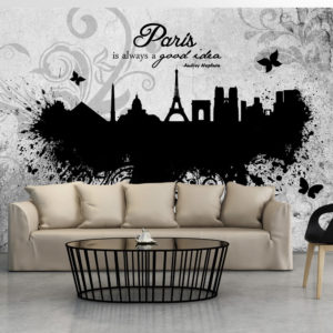 Papier Peint Panoramique Paris is always a good idea - black and white