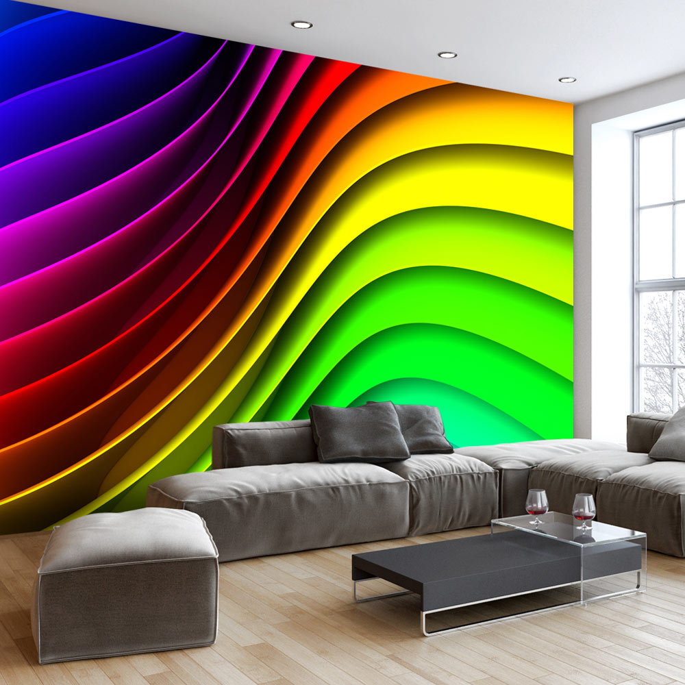 Papier Peint Panoramique Rainbow Waves