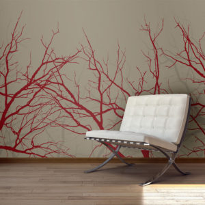 Papier Peint Panoramique Red-hot branches