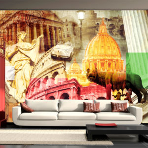 Papier Peint Panoramique Rome - collage
