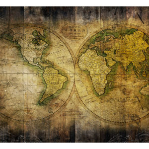 Tapisserie murales Carte du monde