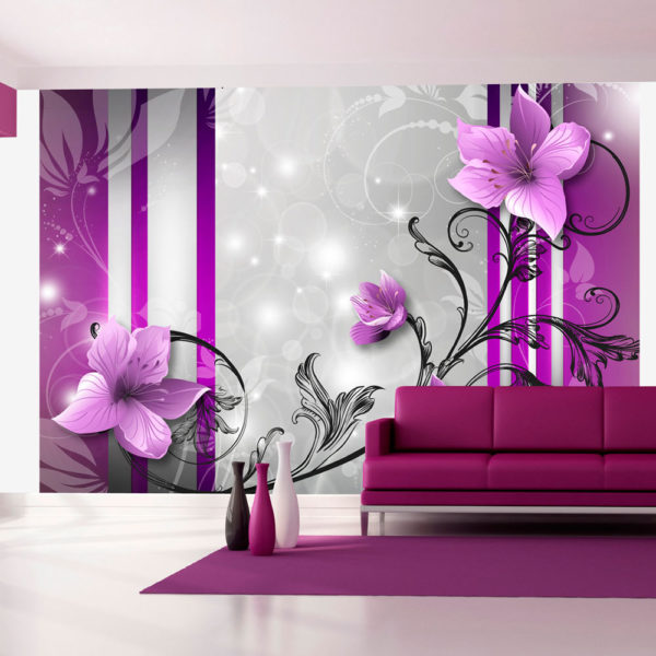 Papier Peint Panoramique Violet buds