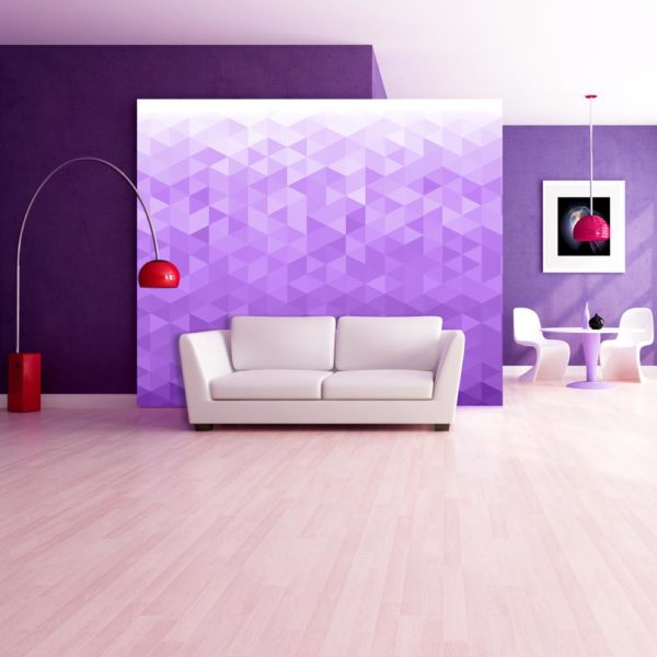 Papier Peint Panoramique Violet pixel
