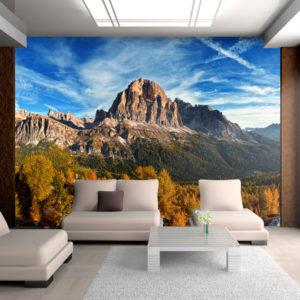Papier Peint Panoramique Vue merveilleuse sur les Dolomites