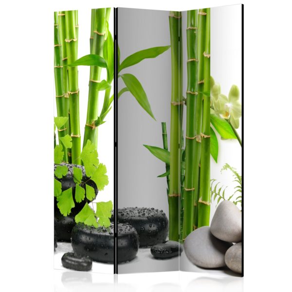 Paravent 3 volets - Bamboos and Stones