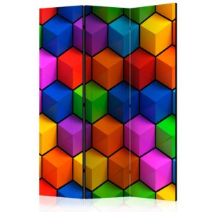 Paravent 3 volets - Colorful Geometric Boxes
