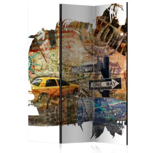 Paravent 3 volets - New York Collage