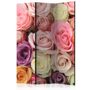 Paravent 3 volets - Pastel roses