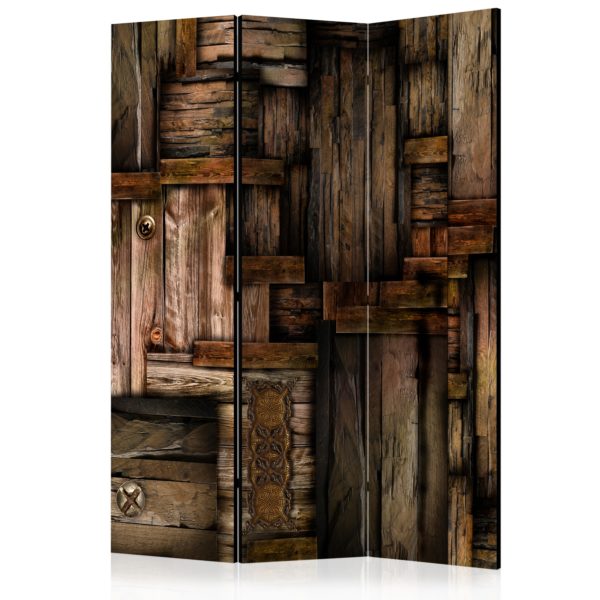 Paravent 3 volets - Wooden puzzle