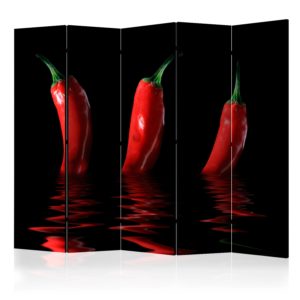 Paravent 5 volets - Chili pepper