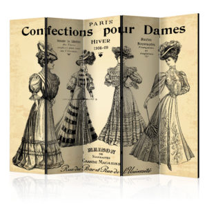 Paravent 5 volets - Confections pour Dames II