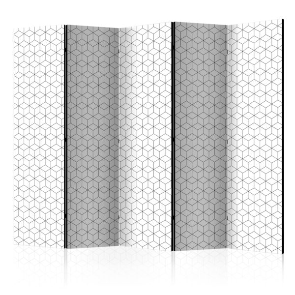Paravent 5 volets - Cubes - texture