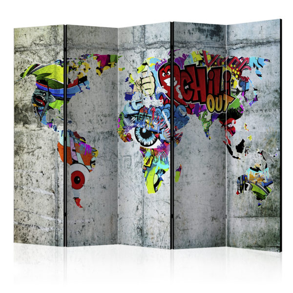Paravent 5 volets - Graffiti World