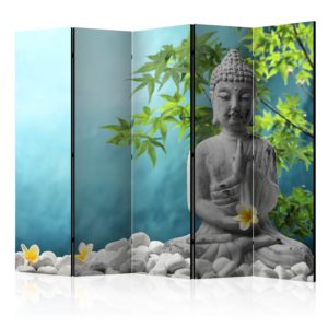 Paravent 5 volets - Meditating Buddha II