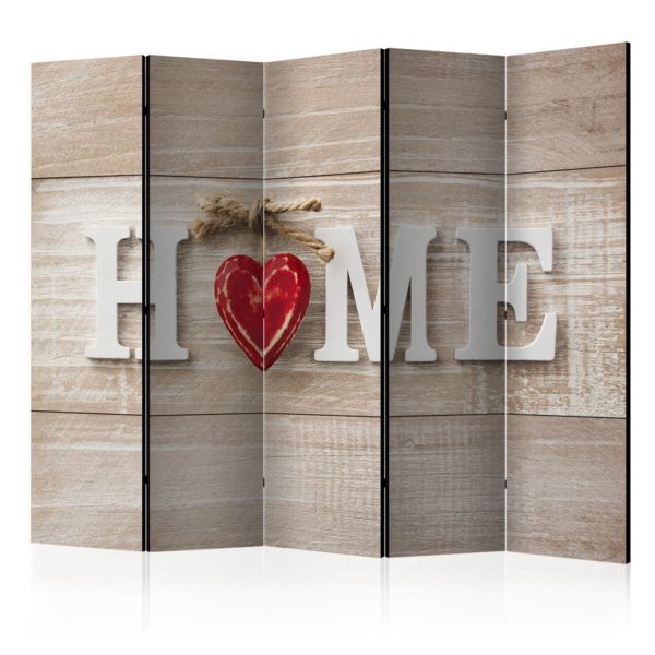 Paravent 5 volets - Room divider - Home and red heart
