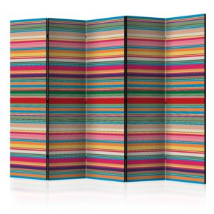 Paravent 5 volets - Subdued stripes