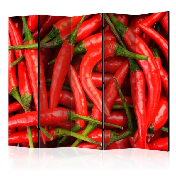 Paravent 5 volets - chili pepper - background