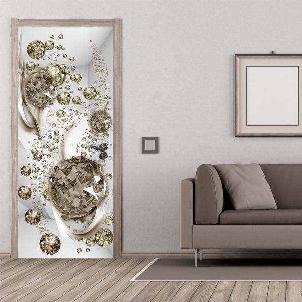 Papier-peint pour porte - Photo wallpaper - Bubble abstraction I papier peint intissé originale pour les portes ( collection magnifique )