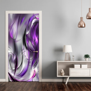 Papier-peint pour porte - Photo wallpaper – Purple abstraction I papier peint intissé originale pour les portes ( collection magnifique )