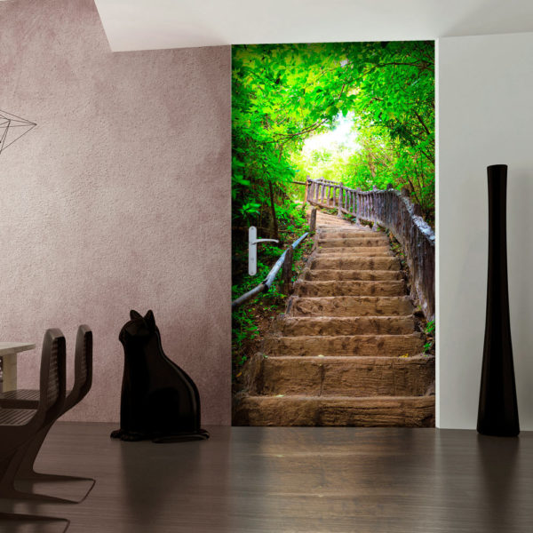Papier-peint pour porte - Photo wallpaper – Stairs from nature I papier peint intissé originale pour les portes ( collection magnifique )