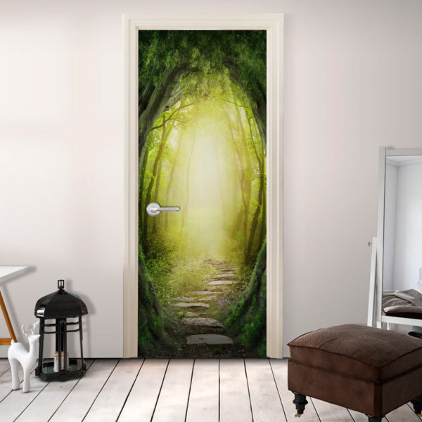 Papier-peint pour porte - The Forest of Fantasy papier peint intissé originale pour les portes ( collection magnifique )