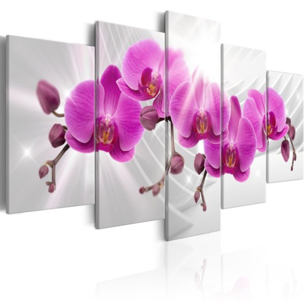 Tableau - Abstract Garden: Pink Orchids fait partie des tableaux murales de la collection de worldofwomen découvrez ce magnifique tableau exclusif chez nous