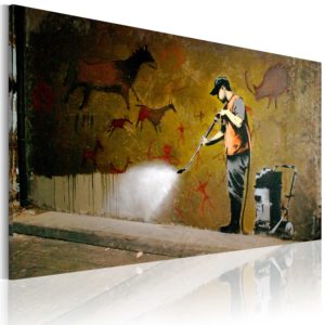 Tableau - Blanchiment des Caves Lascaux (Banksy) fait partie des tableaux murales de la collection de worldofwomen découvrez ce magnifique tableau exclusif chez nous