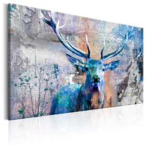 Tableau - Blue Deer fait partie des tableaux murales de la collection de worldofwomen découvrez ce magnifique tableau exclusif chez nous