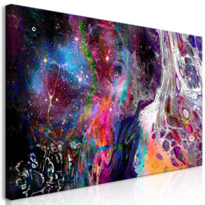 Tableau - Colourful Galaxy (1 Part) Wide fait partie des tableaux murales de la collection de worldofwomen découvrez ce magnifique tableau exclusif chez nous