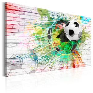 Tableau - Colourful Sport (Football) fait partie des tableaux murales de la collection de worldofwomen découvrez ce magnifique tableau exclusif chez nous