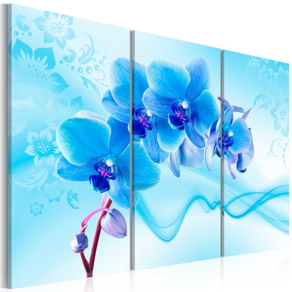 Tableau - Ethereal orchid - blue fait partie des tableaux murales de la collection de worldofwomen découvrez ce magnifique tableau exclusif chez nous