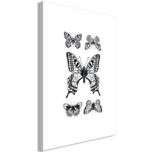 Tableau - Five Butterflies (1 Part) Vertical fait partie des tableaux murales de la collection de worldofwomen découvrez ce magnifique tableau exclusif chez nous