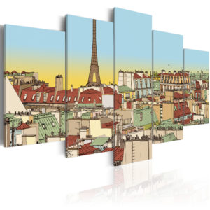Tableau - Image idyllique de Paris fait partie des tableaux murales de la collection de worldofwomen découvrez ce magnifique tableau exclusif chez nous