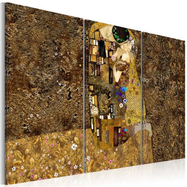 Tableau - Klimt inspiration - Baiser fait partie des tableaux murales de la collection de worldofwomen découvrez ce magnifique tableau exclusif chez nous