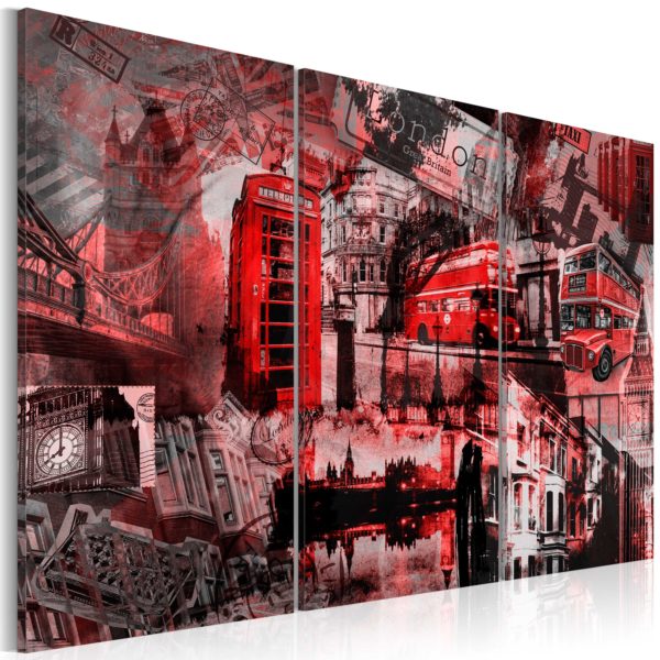 Tableau - Londres rouges fait partie des tableaux murales de la collection de worldofwomen découvrez ce magnifique tableau exclusif chez nous