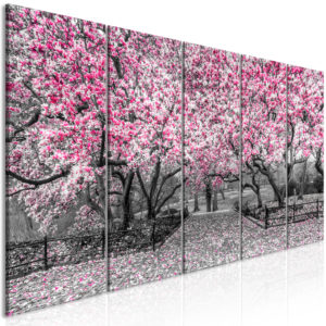 Tableau - Magnolia Park (5 Parts) Narrow Pink fait partie des tableaux murales de la collection de worldofwomen découvrez ce magnifique tableau exclusif chez nous